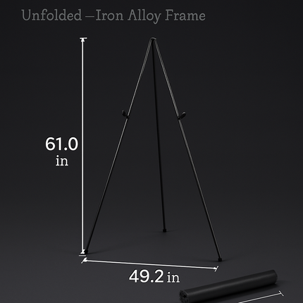 Easel Stand for Display with Collapsible A-Frame