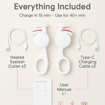 Heated Eyelash Curler with USB Rechargeable