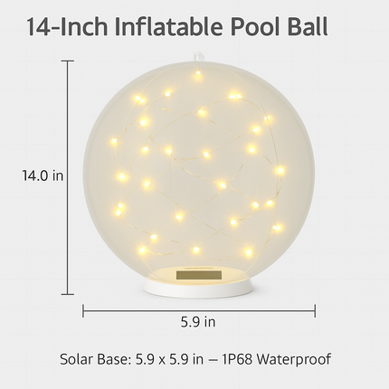 Floating Pool Lights: Solar Powered LED Balls with Remote