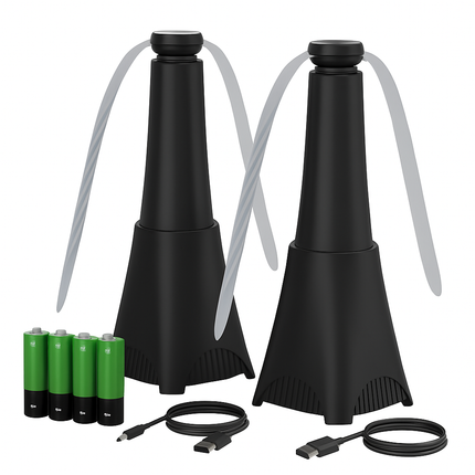 Portable Reflective Fly Repellent Fan with Soft-Stop Blades