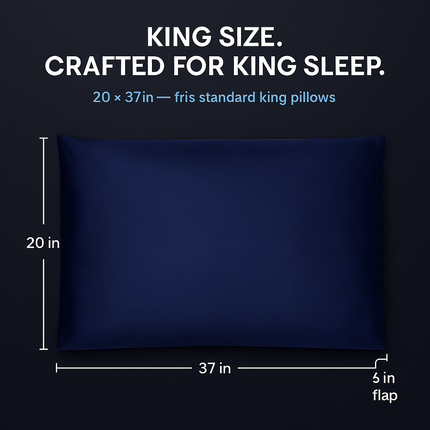 Silky Satin King Pillowcase Set for Luxurious Sleep