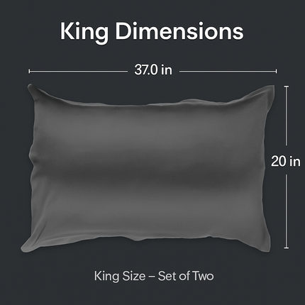 Silky Satin King Pillowcase Set for Luxurious Sleep