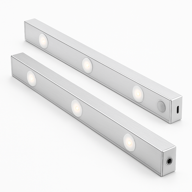Rechargeable Cabinet Light with Motion Sensor - Silver