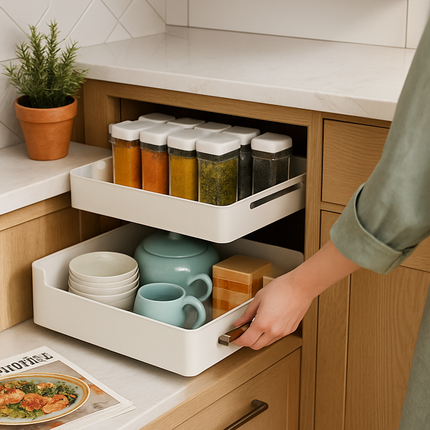 Pull Out Cabinet Organizers Sliding Shelf Spice Rack