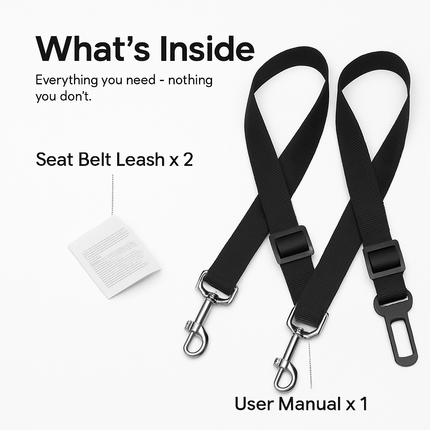 Dog Seat Belt Leash for Car - Secure Travel