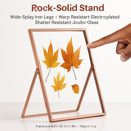 Rose Gold Metal Picture Frame, 2-Pack Set