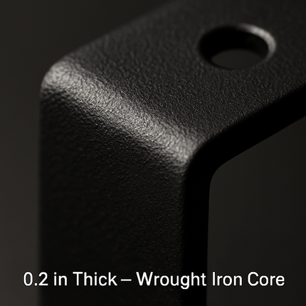 Wall Mounted Shelf Bracket Set - Strong Black Brackets
