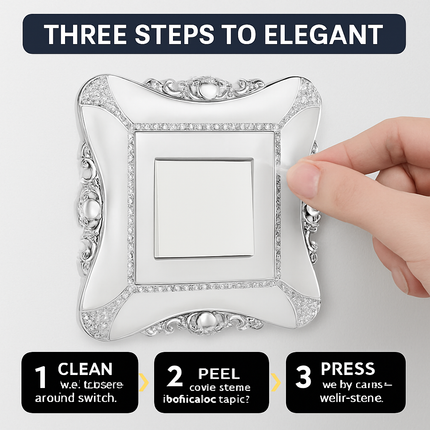 Decorative Switch Cover - 2 Pack White Wall Plate Protector