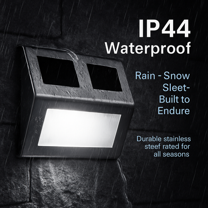 Solar LED Wall Light for Outdoor Steps Weatherproof