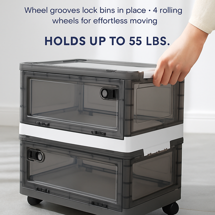 Foldable Storage Bins for Clothes, Toys and Books