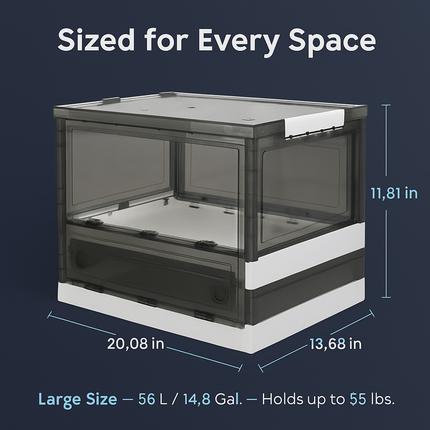 Foldable Storage Bins for Clothes, Toys and Books