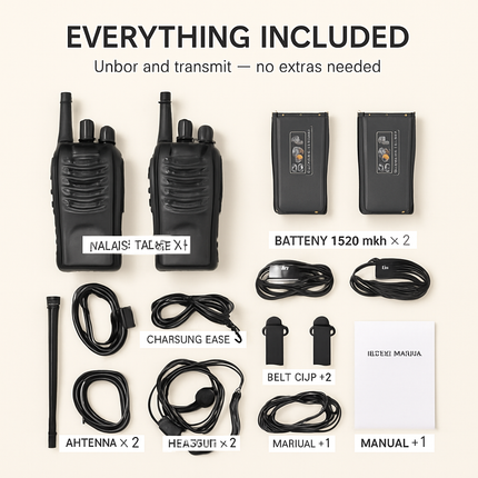 Walkie Talkies for Short-Range Communication
