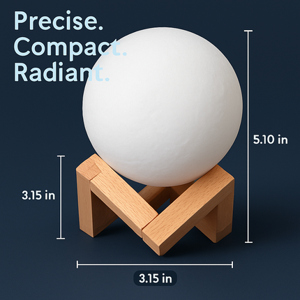 Moon Lamp Night Light with RGB Color Glow