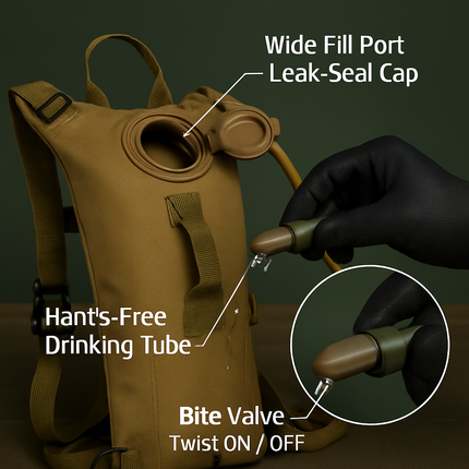 Hydration Pack Water Bladder for Hiking & Cycling