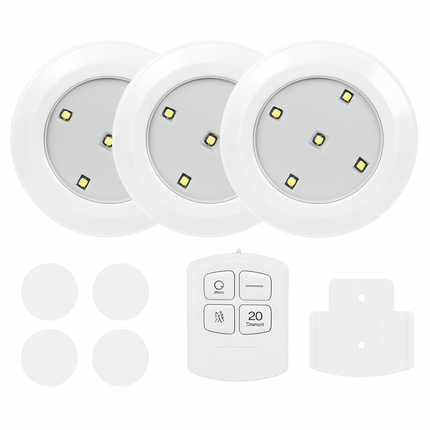 Cordless Closet Lamp with Remote Night Light