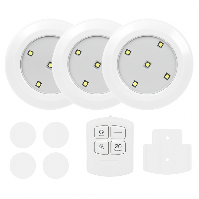 Cordless Closet Lamp with Remote Night Light