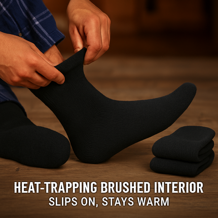 Men's Warm Wool Socks – Soft, Thermal Comfort (3 Pairs)
