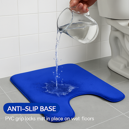 Bathroom Rug Set: Plush Velvet, Non-Slip, 3-Piece