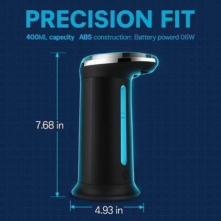 Automatic Soap Dispenser with Sensor, 2-Drop Volume