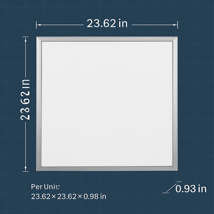 LED Panel Light for Ceiling Grids - Slim & Modern