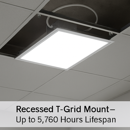 LED Panel Light for Ceiling Grids - Slim & Modern