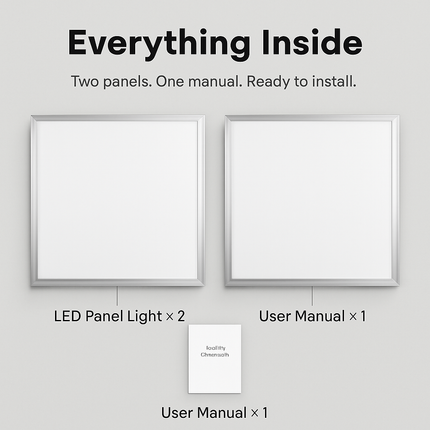 LED Panel Light for Ceiling Grids - Slim & Modern