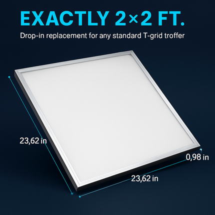 LED Panel Light for Ceiling Grids - Slim & Modern