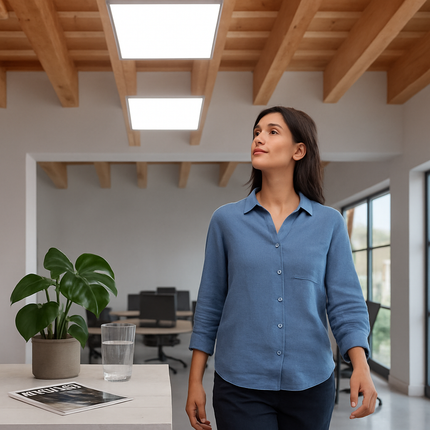 LED Panel Light for Ceiling Grids - Slim & Modern