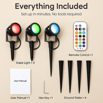 Landscape Lights RGBW Color Changing Stake Lights