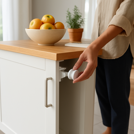 Magnetic Cabinet Locks for Child Safety - Easy Access