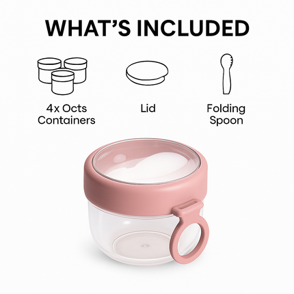 Overnight Oats Containers with Lids - Leak-Proof