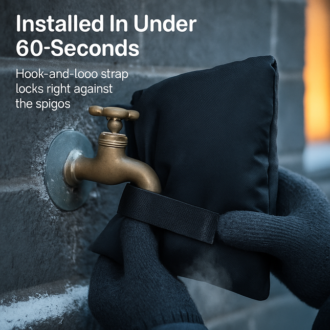 Outdoor Faucet Covers for Winter Freeze Protection - 4 Pack