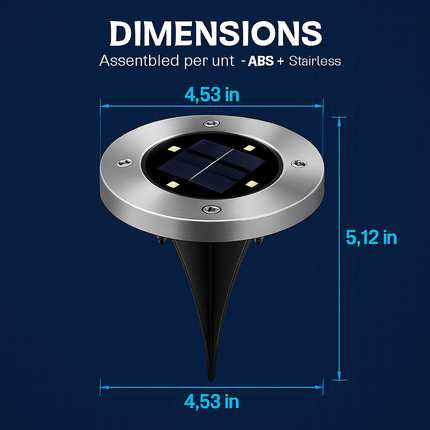Solar Ground Light for Path and Lawn Outdoor