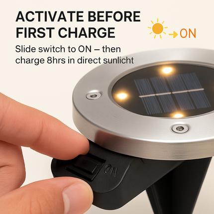 Solar Ground Light for Path and Lawn Outdoor