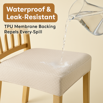Waterproof Dining Chair Slipcovers Stretch Covers 4-Pack