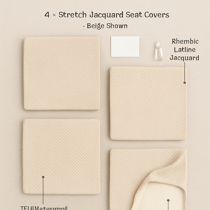 Waterproof Dining Chair Slipcovers Stretch Covers 4-Pack