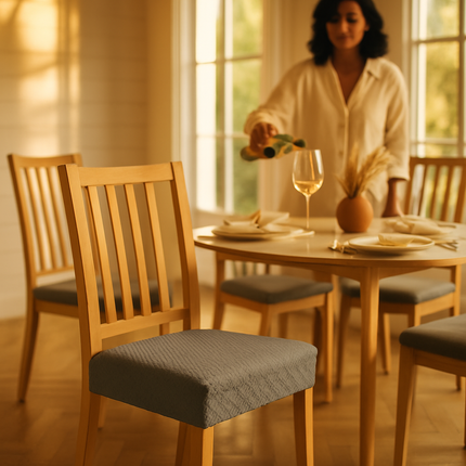 Waterproof Dining Chair Slipcovers Stretch Covers 4-Pack