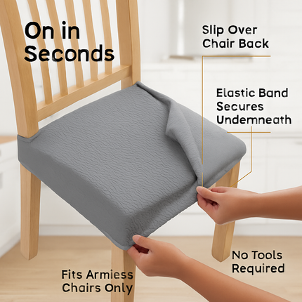 Waterproof Dining Chair Slipcovers Stretch Covers 4-Pack