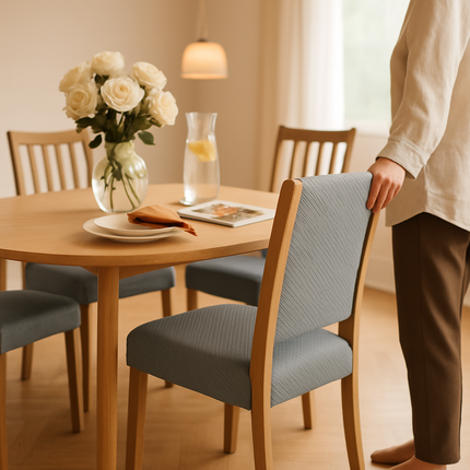 Waterproof Dining Chair Slipcovers Stretch Covers 4-Pack