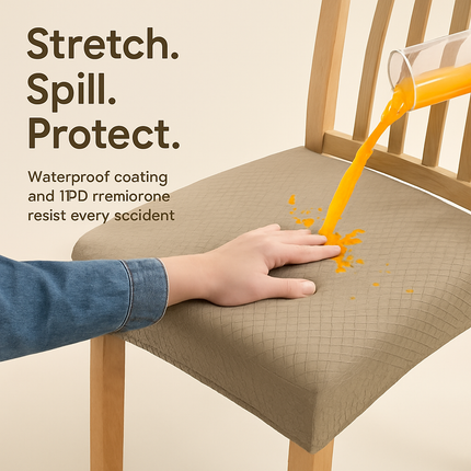 Waterproof Dining Chair Slipcovers Stretch Covers 4-Pack