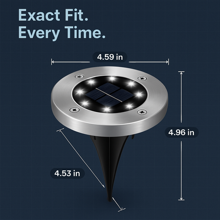 Solar Powered Ground Light for Outdoor Path and Lawn