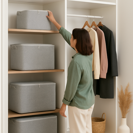 Foldable Non-Woven Storage Bags for Wardrobe Organization