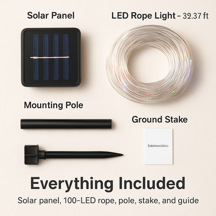Solar Powered String Lights for Outdoors