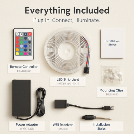 LED Strip Lights: Color Changing RGB, Waterproof, WiFi