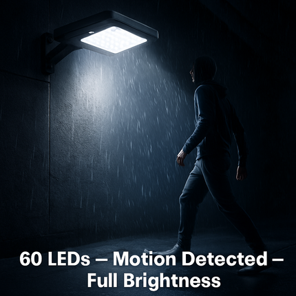 Solar Wall Light Outdoor PIR Motion Sensor