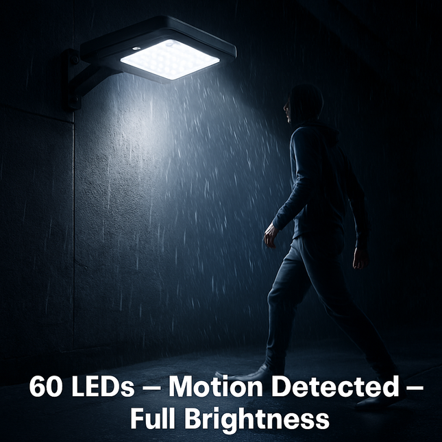 Solar Wall Light Outdoor PIR Motion Sensor