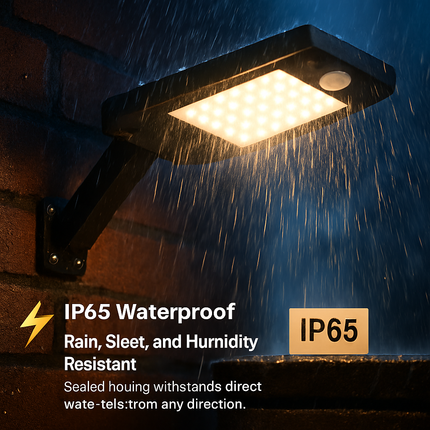 Solar Wall Light Outdoor PIR Motion Sensor