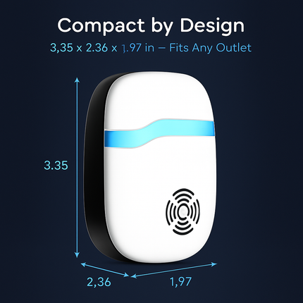 6 Packs Ultrasonic Pest Repellers Electric Plug-In Indoor Pest Control Mouse Repellent Chaser Deterrent Rodent Chaser for Home Kitchen Office Warehous
