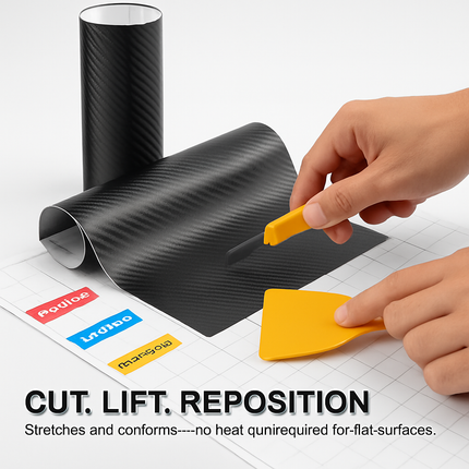 Carbon Fiber Vinyl Wrap for Vehicles and Electronics