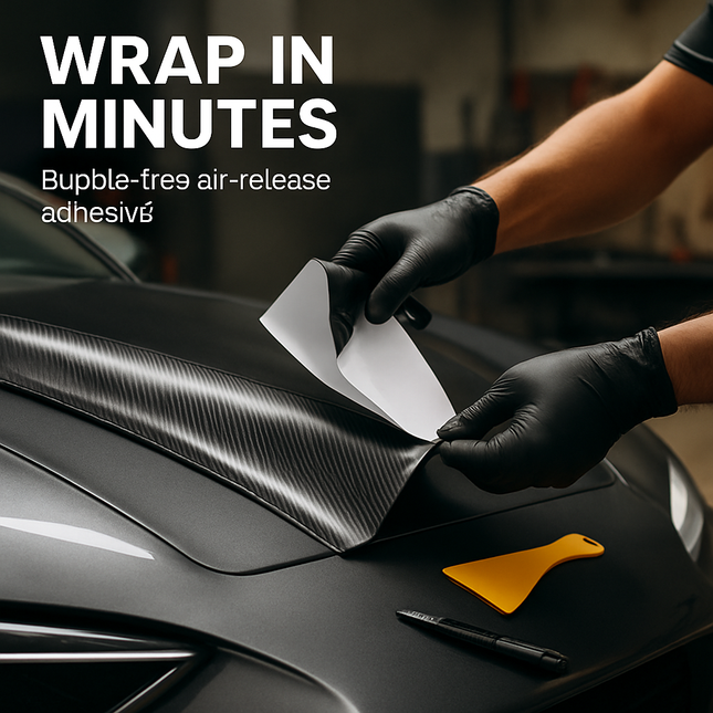 Carbon Fiber Vinyl Wrap for Vehicles and Electronics
